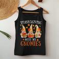Thanksgiving With My Gnomies For Women Funny Gnomies Lover Women Tank Top Basic Casual Daily Weekend Graphic Personalized Gifts