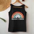 Womens Magic Vibes Cute Matching Vacation Tops Women Tank Top Basic Casual Daily Weekend Graphic Personalized Gifts