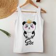6 Year Old Gifts Cute Panda Birthday Girl 6Th Birthday Funny Women Tank Top Basic Casual Daily Weekend Graphic Personalized Gifts