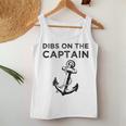 Dibs On The Captain Funny Captain Wife Dibs On The Captain Women Tank Top Basic Casual Daily Weekend Graphic Personalized Gifts