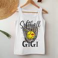 Softball Gigi Leopard Game Day Softball Lover Mothers Day Women Tank Top Basic Casual Daily Weekend Graphic Personalized Gifts