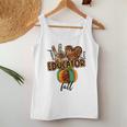 Teacher Peace Love Fall Educator Women Tank Top Basic Casual Daily Weekend Graphic Funny Gifts