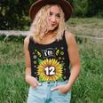 12Th Birthday Girl Sunflower 12 Year Old Sunflower Party Women Tank Top Basic Casual Daily Weekend Graphic Gifts for Her