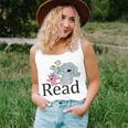 Funny Read Book Club Piggie Elephant Pigeons Teacher Women Tank Top Basic Casual Daily Weekend Graphic Gifts for Her