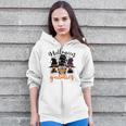 Gnomes Halloween With My Gnomies Witch Garden Gnome Women Hoodie Casual Graphic Zip Up Hooded Sweatshirt