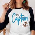 Dibs On The Captain Fire Captain Wife Girlfriend Sailing Women Baseball Tee Raglan Graphic Shirt