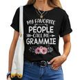 My Favorite People Call Me Grammie Floral Women T-shirt