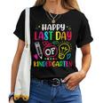 Happy Last Day Of Kindergarten School Teacher Students Women T-shirt