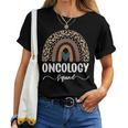 Oncology Squad Leopard Rainbow Matching Oncology Nurse Team Women T-shirt