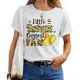 Softball Sister Little Sister Biggest Fan Women T-shirt