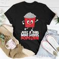 Cool Just A Girl Who Loves Popcorn Girls Popcorn Lovers Women T-shirt Personalized Gifts