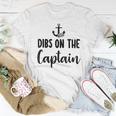 Captain Wife Dibs On The Captain Quote Anchor Sailing V3 Women T-shirt Personalized Gifts