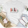 Christmas Tree Merry And Bright Retro Women T-shirt Funny Gifts