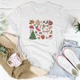 Cute Christmas Pattern Christmas Lovers Women T-shirt Funny Gifts
