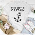 Dibs On The Captain Captain Wife Dibs On The Captain Women T-shirt Personalized Gifts