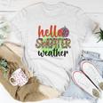 Hello Sweater Weather Pumpkin Fall Women T-shirt Funny Gifts