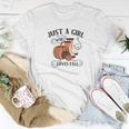Just A Girl Who Loves Fall Season Women T-shirt Funny Gifts
