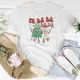 Retro Christmas Fa La La Vintage Christmas Tree Gifts Women T-shirt Funny Gifts