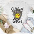 Softball Gigi Leopard Game Day Softball Lover Women T-shirt Personalized Gifts
