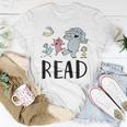 Teacher Library Read Book Club Piggie Elephant Pigeons Women T-shirt Personalized Gifts