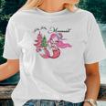 Christmas Holly Jolly Mermaid Women T-shirt Gifts for Her