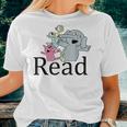 Read Book Club Piggie Elephant Pigeons Teacher Women T-shirt Gifts for Her