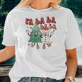 Retro Christmas Fa La La Vintage Christmas Tree Gifts Women T-shirt Gifts for Her