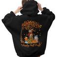 Cat It’S Fall Y’All Pumpkin Autumn Halloween Cat Fall Autumn Aesthetic Words Graphic Back Print Hoodie Gift For Teen Girls