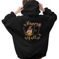 Fall Gnomes Happy Fall Yall Aesthetic Words Graphic Back Print Hoodie Gift For Teen Girls