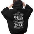 Strong Woman I Survived Cecause The Fire - White Custom Aesthetic Words Graphic Back Print Hoodie Gift For Teen Girls