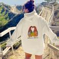 Gnomes Couple Welcome Autumn Fall Season Aesthetic Words Graphic Back Print Hoodie Gift For Teen Girls