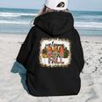 Cute Halloween Gnomes Autumn Pumpkins Fall Holiday Aesthetic Words Graphic Back Print Hoodie Gift For Teen Girls