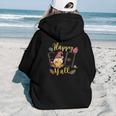 Fall Gnomes Happy Fall Yall Aesthetic Words Graphic Back Print Hoodie Gift For Teen Girls