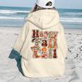 Happy Fall Yall Autumn Vibes Halloween For Autumn Lovers Aesthetic Words Graphic Back Print Hoodie Gift For Teen Girls