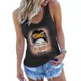 Funny Messy Bun One Thankful Mama Fall Autumn Thanksgiving  V2 Women Flowy Tank