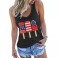 4Th Of July Popsicle Red White Blue American Flag Patriotic Women Flowy Tank