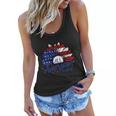 All American Babe Sunflower American Flag 4Th Of July Women Flowy Tank