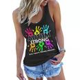 Autism Strong Love Support Educate Advocate Women Flowy Tank