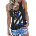 Back The Blue Support Our Police Tshirt Women Flowy Tank