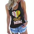 Ball Mom Baseball Softball Mothers Gift Women Flowy Tank