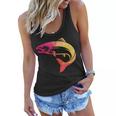 Colorful Geometric Fish Women Flowy Tank