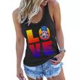 Cute American Flag Heart 4Th Of July Gnome For Patriotic Mom Funny Gift Women Flowy Tank