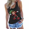 Dabbing Elf Cute Funny Christmas Tshirt Women Flowy Tank