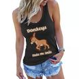 Donkeys Smile Cute Mule Cute Gift Women Flowy Tank