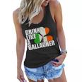 Drink Like A Gallagher Irish Clover Tshirt Women Flowy Tank