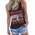 Firefighter Proud Fireman Dad Of A Firefighter Father Fire Dad V2 Women Flowy Tank