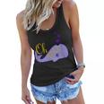 Funny Oh Whale For Marine Mammal Lovers- Purple Women Flowy Tank