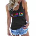 Human Lgbt Flag Gay Pride Month Transgender Rainbow Lesbian Gift Tshirt Women Flowy Tank