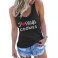 I Love Milfs And Cookies Gift Funny Cougar Lover Joke Gift Tshirt Women Flowy Tank