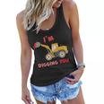 Im Digging You Tractor Valentines Day Women Flowy Tank